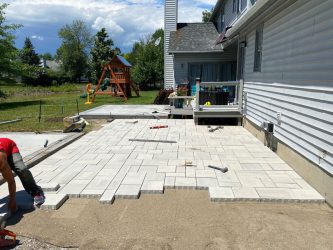 Patio installation