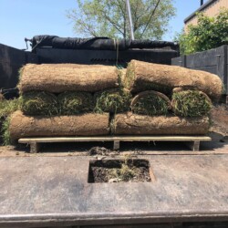 stacks of sod